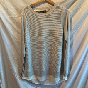 Hilary Radley light sweater with built in shirt